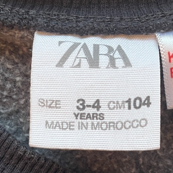 Zara Navy & Cream Polar Bear Sweatshirt - 3-4 Years - Picture 3 of 3